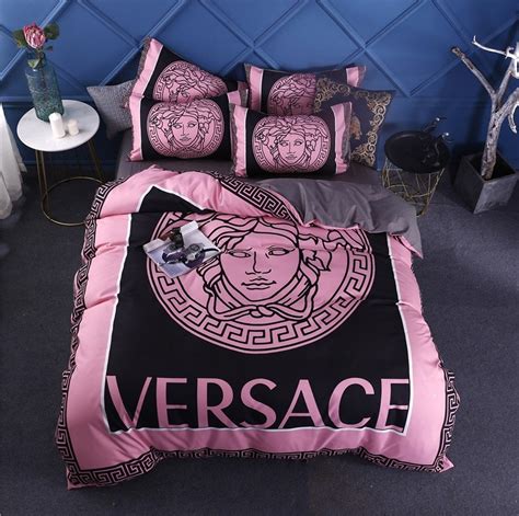 versace comforter sets king|Versace style bedroom set.